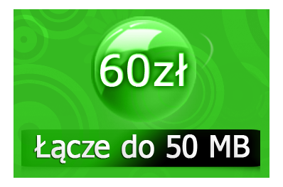 Promocja 60zł łącze internetowe do 50 Mb/s